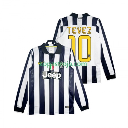 Billiga Fotbollströjor Juventus TEVEZ 10 2014 2015 Retro Hemma tröja Långärmad